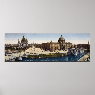 Uitzicht Berlijn aan het begin van de eeuw Poster