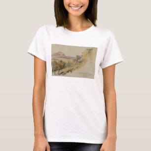 Uitzicht bij Palermo, 1847 (pen en inkt met overp. T-shirt