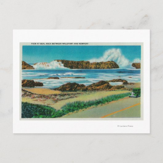 Uitzicht bij Seal Rock tussen Waldport en Newport Briefkaart (Voorkant)