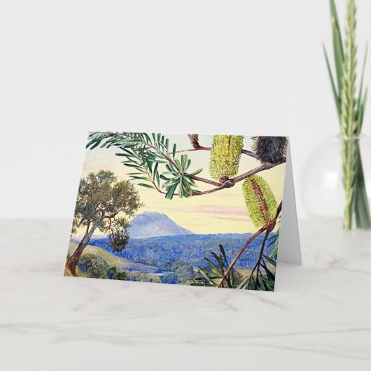 Uitzicht Blauwe Oceaan Kaart (Voorkant)