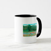 Uitzicht bloeiend veld mok (Voorkant rechts)