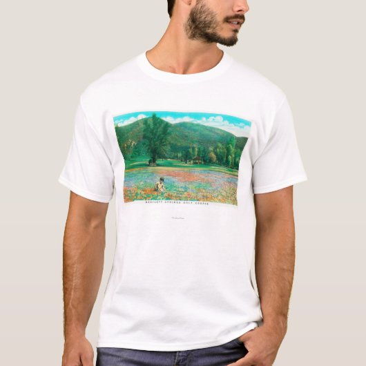 Uitzicht bloeiend veld t-shirt (Voorkant)