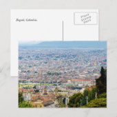 Uitzicht Bogota, Colombiaans historisch district Briefkaart (Voorkant / Achterkant)