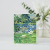 Uitzicht Bois de Boulogne van Berthe Morisot Briefkaart (Staand voorkant)