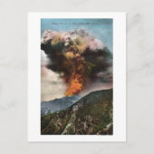 Uitzicht bosbrand in bergen briefkaart (Voorkant)