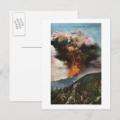 Uitzicht bosbrand in bergen briefkaart (Voorkant / Achterkant)