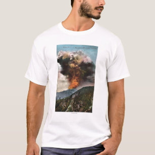 Uitzicht bosbrand in bergen t-shirt