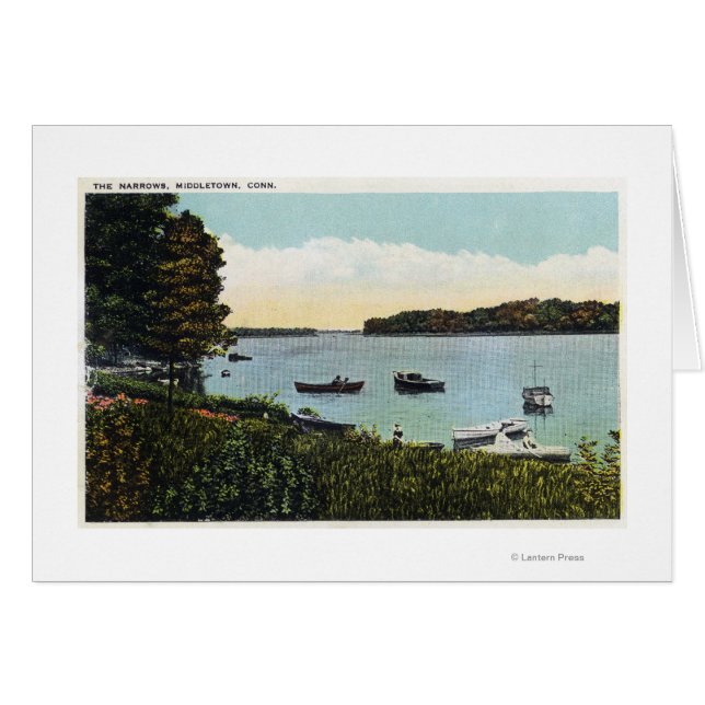 Uitzicht boten bij de Narrows (Voorkant Horizontaal)