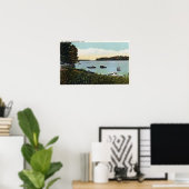 Uitzicht boten bij de Narrows Poster (Thuiskantoor)