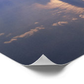 Uitzicht boven dichte cloud poster (Hoek)