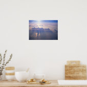 Uitzicht boven dichte cloud poster (Keuken)