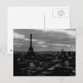 Uitzicht boven Parijs Briefkaart (Voorkant / Achterkant)