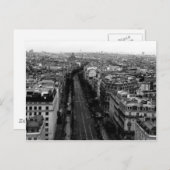 Uitzicht boven Parijs Briefkaart (Voorkant / Achterkant)