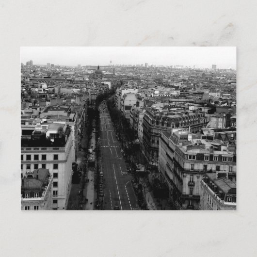 Uitzicht boven Parijs Briefkaart (Voorkant)
