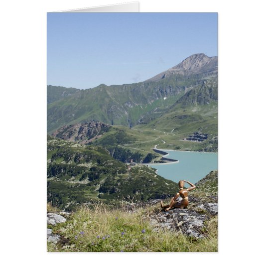 Uitzicht boven Tauernmossee (Voorkant)