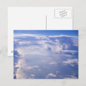 Uitzicht boven verspreide cloud briefkaart (Voorkant / Achterkant)