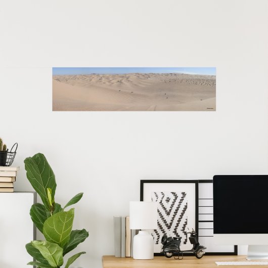 Uitzicht bovenaan poster (Thuiskantoor)