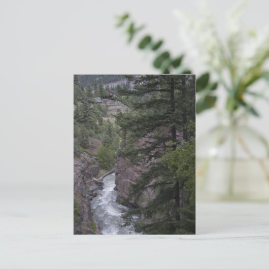 uitzicht @ box canyon herfsten loopbaan briefkaart (Staand voorkant)