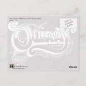 uitzicht @ box canyon herfsten loopbaan briefkaart (Achterkant)