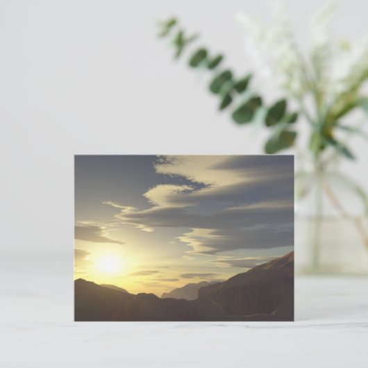 uitzicht briefkaart (Staand voorkant)