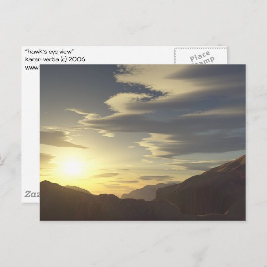 uitzicht briefkaart (Voorkant / Achterkant)