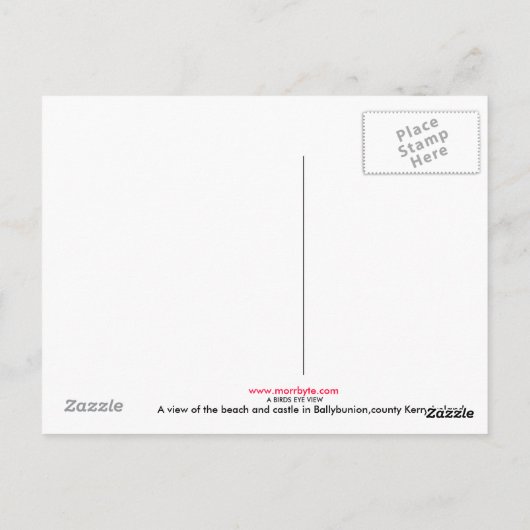 uitzicht briefkaart (Achterkant)