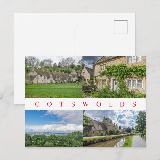 Uitzicht briefkaart katoenzwemblazen (Voorkant / Achterkant)