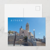 Uitzicht briefkaart Sitges (Voorkant / Achterkant)