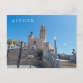 Uitzicht briefkaart Sitges (Voorkant)
