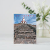 Uitzicht briefkaart van de kerk El Hierro (Staand voorkant)