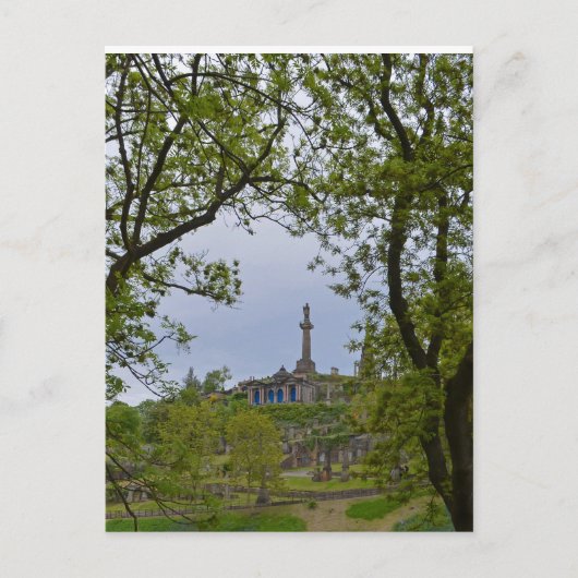 Uitzicht Briefkaart van Glasgow Necropolis (Voorkant)