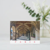 Uitzicht briefkaart van het Parijse Place des Vosg (Staand voorkant)