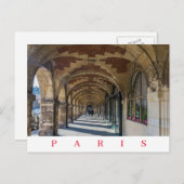 Uitzicht briefkaart van het Parijse Place des Vosg (Voorkant / Achterkant)