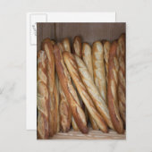 uitzicht broodjes op het scherm van de bakkerij briefkaart (Voorkant / Achterkant)
