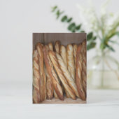 uitzicht broodjes op het scherm van de bakkerij briefkaart (Staand voorkant)