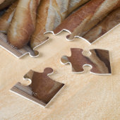 uitzicht broodjes op het scherm van de bakkerij legpuzzel (Zijkant)
