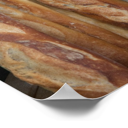 uitzicht broodjes op het scherm van de bakkerij poster (Hoek)