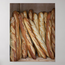 uitzicht broodjes op het scherm van de bakkerij poster