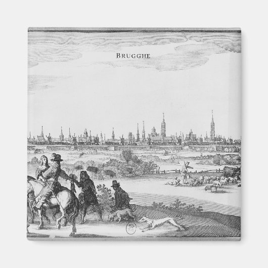 Uitzicht Brugge Magneet (Voorkant)