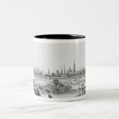 Uitzicht Brugge Tweekleurige Koffiemok (Center)