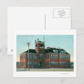 Uitzicht buiten de openbare school Medford, OF Briefkaart (Voorkant / Achterkant)