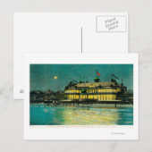 Uitzicht buitennacht van het Neptune casino en Briefkaart (Voorkant / Achterkant)