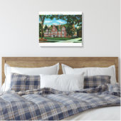 Uitzicht buitenshuis van Kendrick Hall, Vassar Col Canvas Afdruk (Insitu (Slaapkamer))