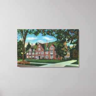 Uitzicht buitenshuis van Kendrick Hall, Vassar Col Canvas Afdruk