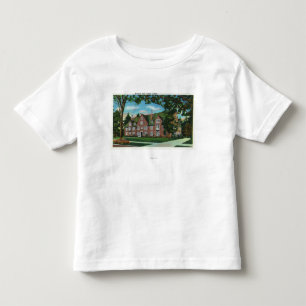 Uitzicht buitenshuis van Kendrick Hall, Vassar Col Kinder Shirts