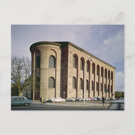 Uitzicht buitenzijde van de Aula Palatina, ingebou Briefkaart (Voorkant)