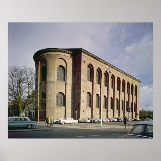 Uitzicht buitenzijde van de Aula Palatina, ingebou Poster (Voorkant)