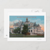 Uitzicht buitenzijde van de Universiteit van WA Ma Briefkaart (Voorkant / Achterkant)