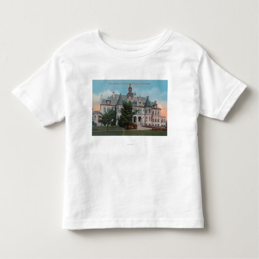 Uitzicht buitenzijde van de Universiteit van WA Ma Kinder Shirts (Voorkant)