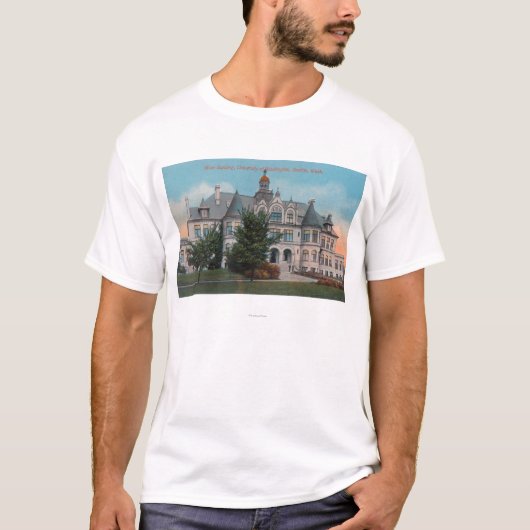 Uitzicht buitenzijde van de Universiteit van WA Ma T-shirt (Voorkant)